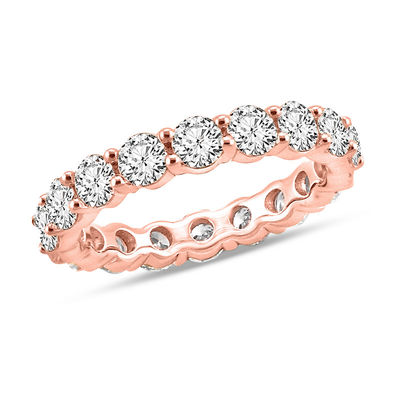 rose gold diamond ring band