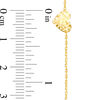 Thumbnail Image 2 of Diamond-Cut Heart Bracelet in 14K Gold - 7.5"