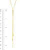 Thumbnail Image 1 of Triple Strand Bar "Y" Necklace in 10K Gold