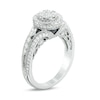 Thumbnail Image 2 of Vera Wang Love Collection 1 CT. T.W. Composite Diamond Vintage Style Split Shank Engagement Ring in 14K White Gold