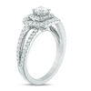 Thumbnail Image 2 of Vera Wang Love Collection 1 CT. T.W. Diamond Double Frame Engagement Ring in 14K White Gold
