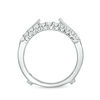 Thumbnail Image 4 of 1/2 CT. T.W. Diamond Cathedral Solitaire Enhancer in 14K White Gold