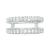 Thumbnail Image 5 of 1/2 CT. T.W. Diamond Cathedral Solitaire Enhancer in 14K White Gold
