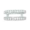 Thumbnail Image 4 of 1/2 CT. T.W. Diamond Cathedral Solitaire Enhancer in 14K White Gold