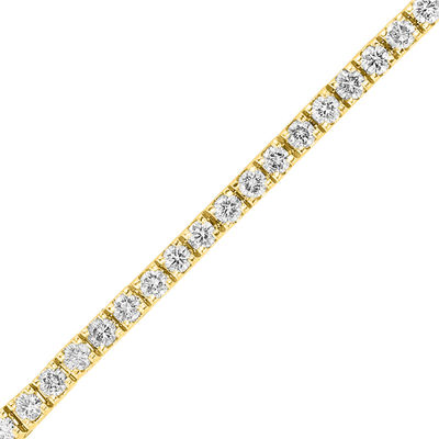 Real Diamonds Heart Shape Diamond Tennis Bracelet In 14k Gold, Weight: 13  Gram at Rs 55000/piece in Surat