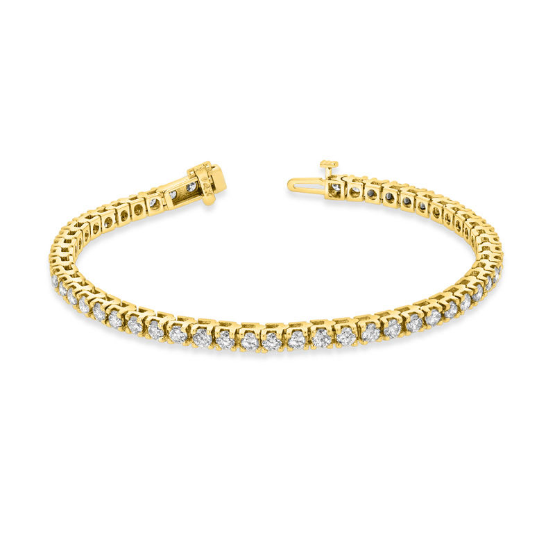 Bezel Set Diamond Tennis Bracelet-Rose Gold - Minichiello Jewellers