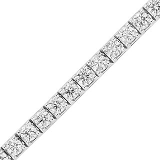 12 CT. T.W. Diamond Tennis Bracelet in 14K White Gold (I/I1)
