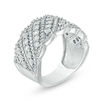 Thumbnail Image 1 of 1/6 CT. T.W. Diamond Wave Anniversary Band in 10K White Gold