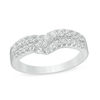 Thumbnail Image 1 of 5/8 CT. T.W. Diamond Double Row Chevron Anniversary Band in 14K White Gold