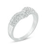 Thumbnail Image 2 of 5/8 CT. T.W. Diamond Double Row Chevron Anniversary Band in 14K White Gold