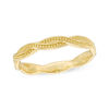 Thumbnail Image 1 of 2.8mm Diamond-Cut Braid Wedding Band in 10K Gold - Size 6