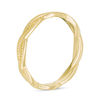 Thumbnail Image 2 of 2.8mm Diamond-Cut Braid Wedding Band in 10K Gold - Size 6