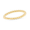 Thumbnail Image 1 of 1.7mm Diamond-Cut Beaded Wedding Band in 10K Gold - Size 6