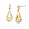 Thumbnail Image 1 of 1/6 CT. T.W. Diamond Teardrop Earrings in 10K Gold