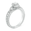 Thumbnail Image 2 of 1/2 CT. T.W. Diamond Frame Vintage-Style Engagement Ring in 10K White Gold