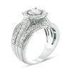 Thumbnail Image 2 of 1 CT. T.W. Diamond Frame Multi-Row Engagement Ring in 10K White Gold