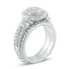 Thumbnail Image 2 of 1-1/2 CT. T.W. Composite Diamond Frame Collar Bridal Set in 14K White Gold