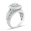 Thumbnail Image 1 of 2 CT. T.W. Diamond Double Frame Multi-Row Vintage-Style Engagement Ring in 14K White Gold