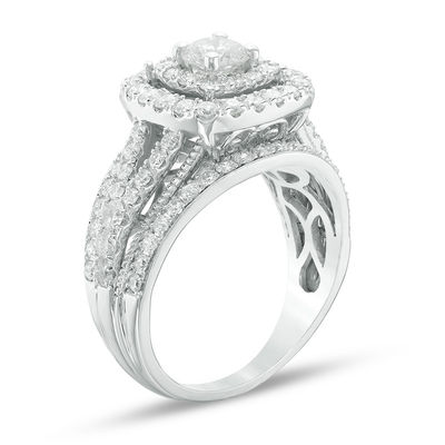 KAY Lab-Grown diamonds Men's Diagonal Multi-Row Ring 7 ct tw
