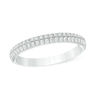 Thumbnail Image 1 of 1/3 CT. T.W. Diamond Double Row Anniversary Band in 14K White Gold