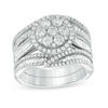 Thumbnail Image 0 of 2 CT. T.W. Composite Diamond Frame Bridal Set in 14K White Gold