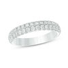 Thumbnail Image 1 of 5/8 CT. T.W. Diamond Double Row Anniversary Band in 14K White Gold