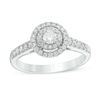 Thumbnail Image 1 of 1/2 CT. T.W. Diamond Double Frame Engagement Ring in 14K White Gold