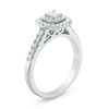 Thumbnail Image 1 of 1/2 CT. T.W. Princess-Cut Diamond Double Frame Engagement Ring in 14K White Gold