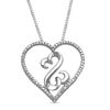 Thumbnail Image 1 of Open Hearts by Jane Seymour™ Diamond Accent Pendant in Sterling Silver
