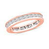Thumbnail Image 0 of 2 CT. T.W. Princess-Cut Diamond Channel Set Eternity Wedding Band in 14K Rose Gold