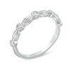 Thumbnail Image 2 of Diamond Accent Alternating Marquise and Round Bubble Band in 10K White Gold
