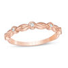 Thumbnail Image 0 of Diamond Accent Alternating Marquise and Round Bubble Band in 10K Rose Gold