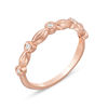 Thumbnail Image 1 of Diamond Accent Alternating Marquise and Round Bubble Band in 10K Rose Gold