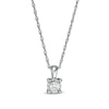 Thumbnail Image 0 of 1/10 CT. Diamond Solitaire Pendant in Sterling Silver (J/I3)