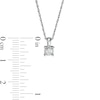 Thumbnail Image 2 of 1/10 CT. Diamond Solitaire Pendant in Sterling Silver (J/I3)