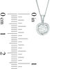 Thumbnail Image 2 of 1/3 CT. Certified Canadian Diamond Solitaire Tension Pendant in 14K White Gold (I/I2) - 17"