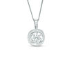 Thumbnail Image 0 of 1/2 CT. Certified Canadian Diamond Solitaire Tension Pendant in 14K White Gold (I/I2) - 17"