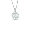 Thumbnail Image 1 of 1/2 CT. Certified Canadian Diamond Solitaire Tension Pendant in 14K White Gold (I/I2) - 17"