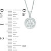 Thumbnail Image 2 of 1/2 CT. Certified Canadian Diamond Solitaire Tension Pendant in 14K White Gold (I/I2) - 17"