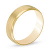 Thumbnail Image 1 of Men's 6.0mm Comfort-Fit Brushed Center Wedding Band in 10K Gold - Size 10