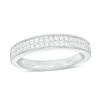 Thumbnail Image 1 of 5/8 CT. T.W. Princess-Cut Diamond Two Row Wedding Band in 14K White Gold