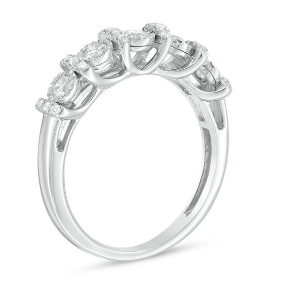 1/2 CT. T.w. Diamond Wedding Band in 10K White Gold