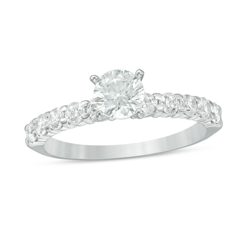 Main Image 1 of 1 CT. T.W. Diamond Engagement Ring in 14K White Gold
