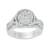 Thumbnail Image 1 of 7/8 CT. T.W. Diamond Frame Twist Bridal Set in 14K White Gold