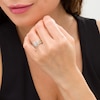Thumbnail Image 2 of 5/8 CT. T.W. Marquise Diamond Frame Wedding Ensemble in 10K Two-Tone Gold - Size 7 and 10