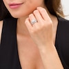 Thumbnail Image 2 of 3/8 CT. T.W. Diamond Wedding Ensemble in 10K White Gold - Size 7 and 10