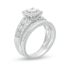 Thumbnail Image 4 of 3/8 CT. T.W. Diamond Wedding Ensemble in 10K White Gold - Size 7 and 10