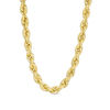 Thumbnail Image 1 of Men's 7.0mm Rope Chain Necklace in 10K Gold - 24"