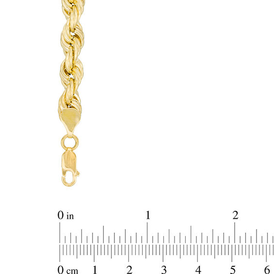 Men's 7.0mm Rope Chain Necklace in 10K Gold - 24"