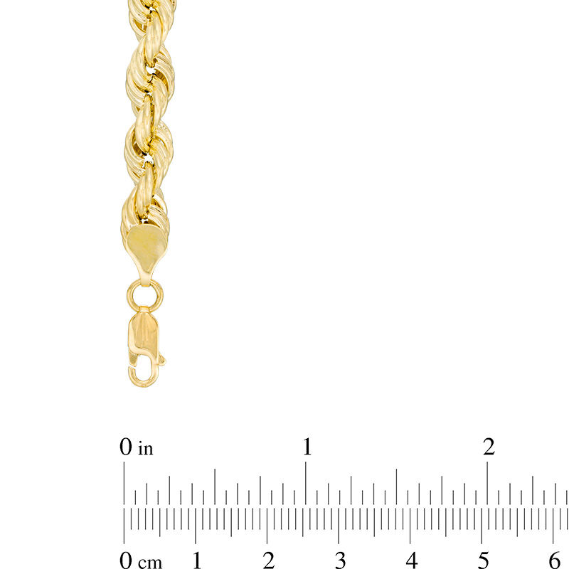 Main Image 2 of Men's 7.0mm Rope Chain Necklace in 10K Gold - 24"